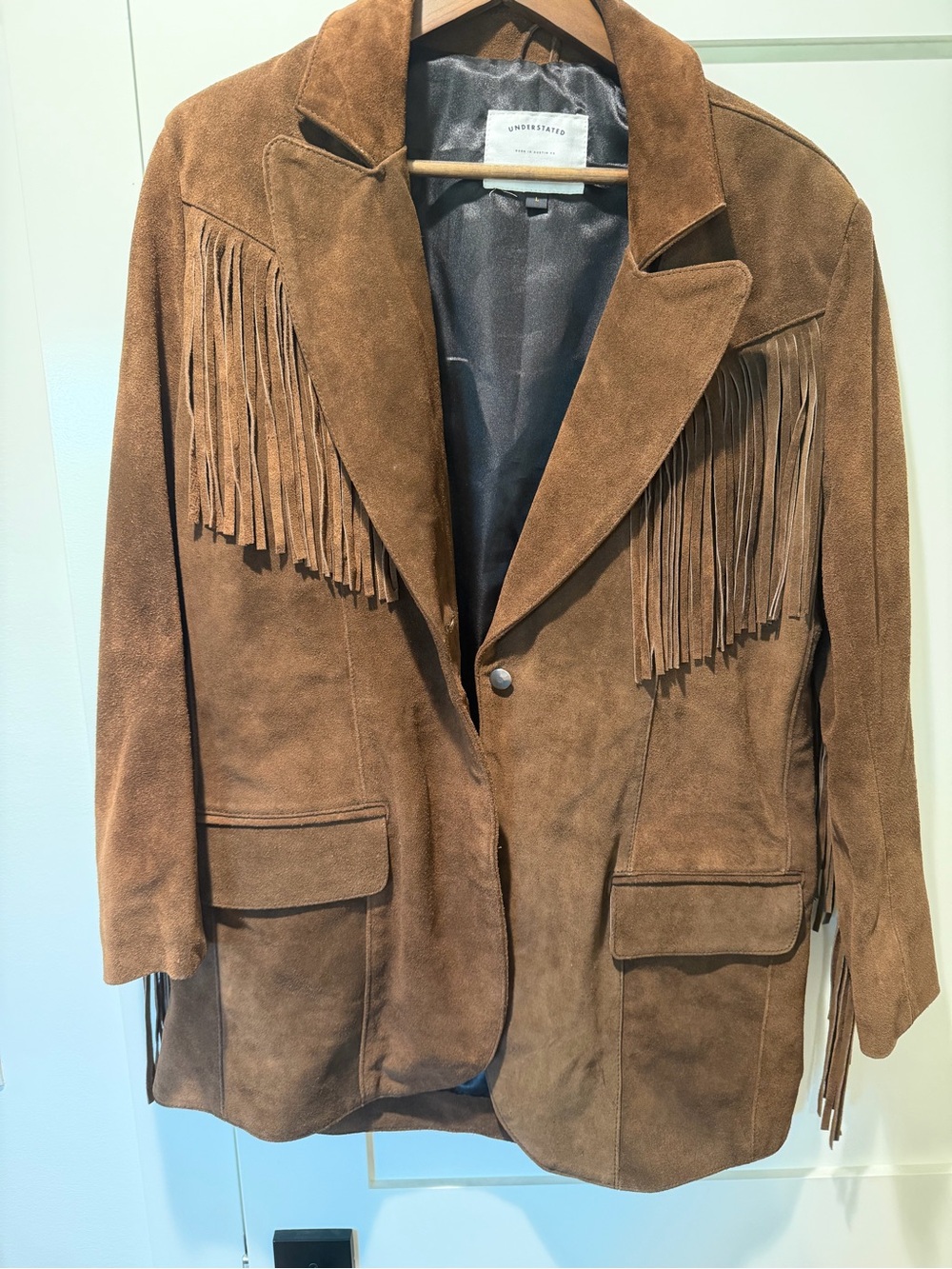 Understated Leather Marlboro Fringe Jacket